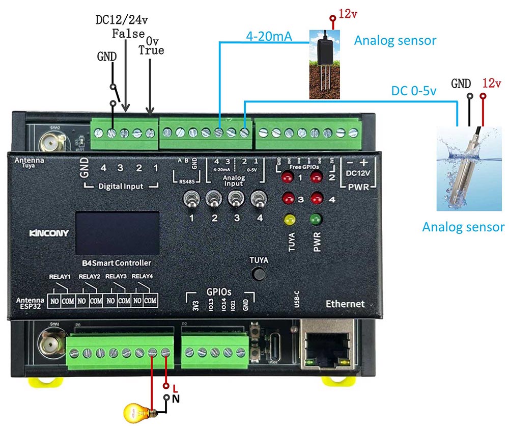 esp32 relay wiring