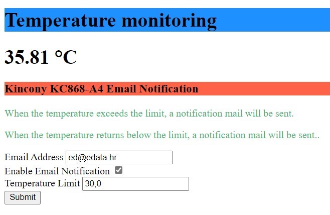 temperature monitoring