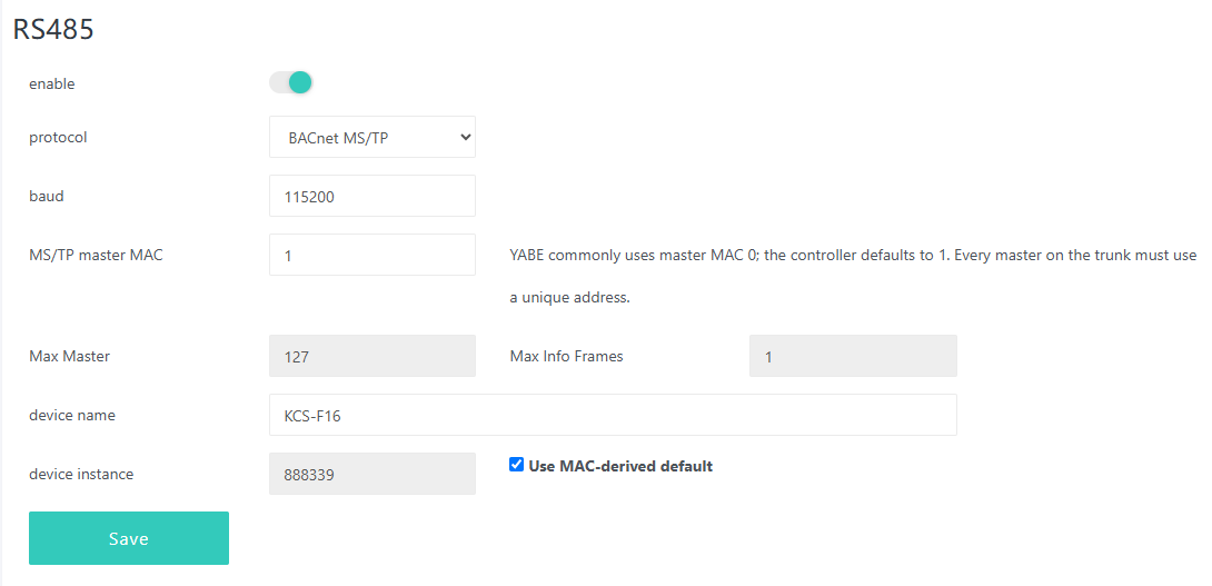 rs485 bacnet
