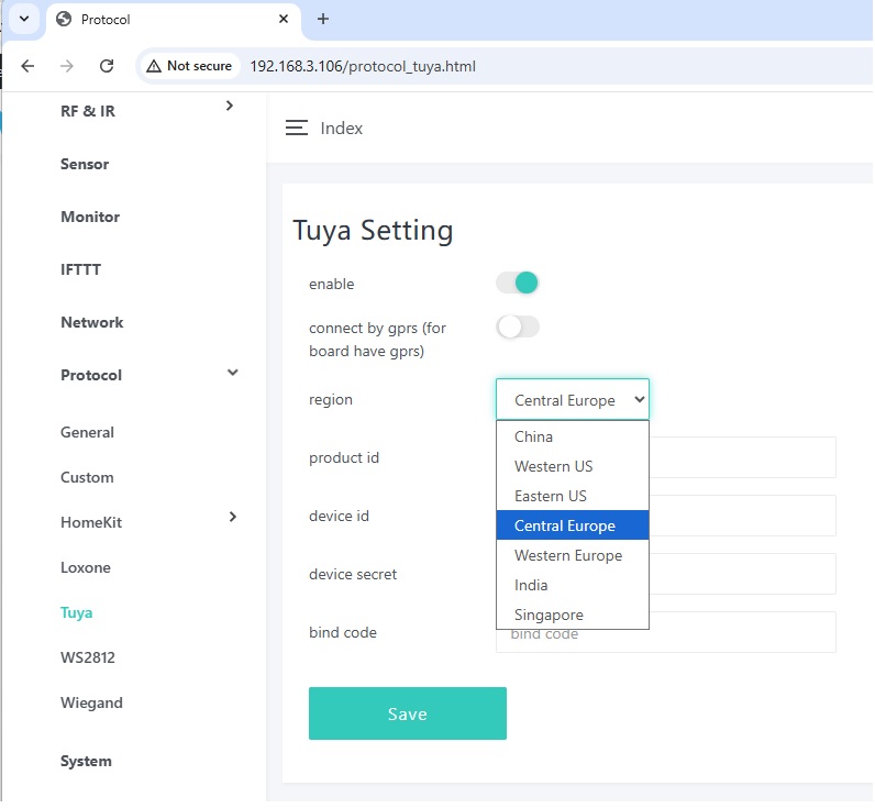 tuya protocol