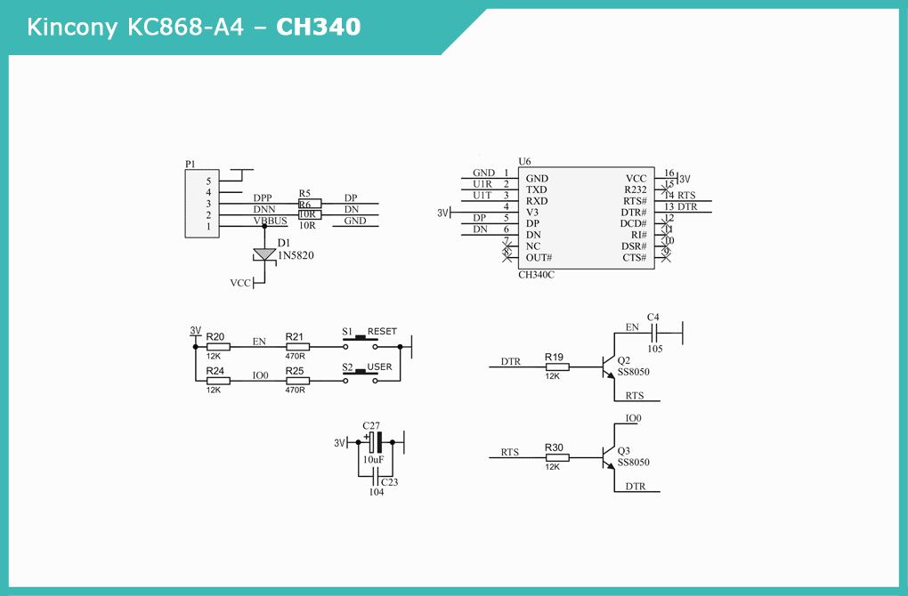 kc868-a4 usb circuit