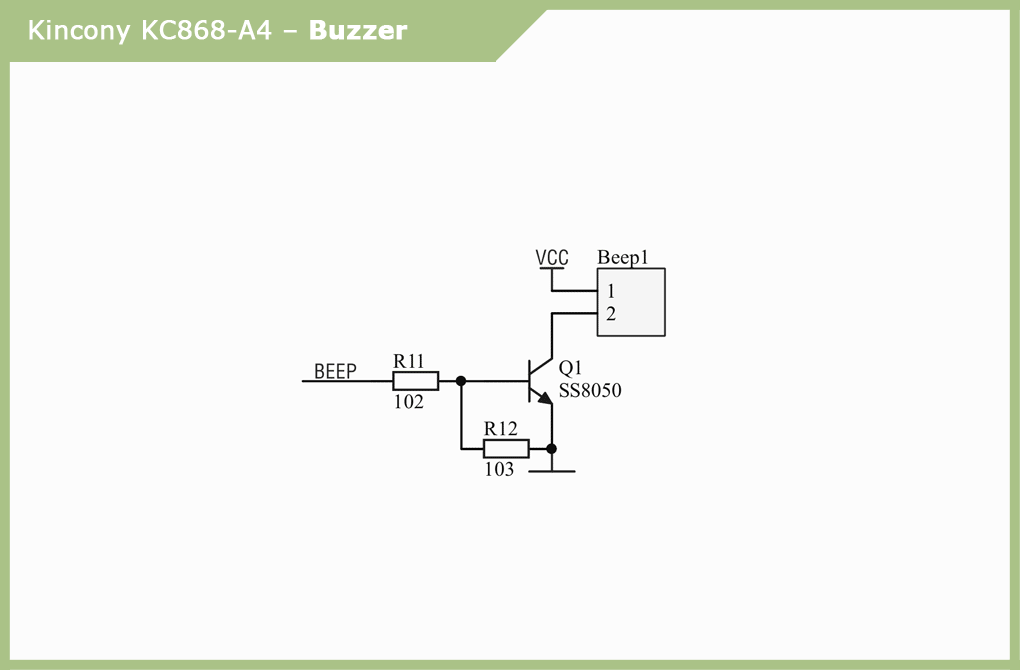 kc868-a4 buzzer circuit