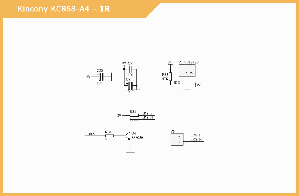 kc868-a4 ir circuit