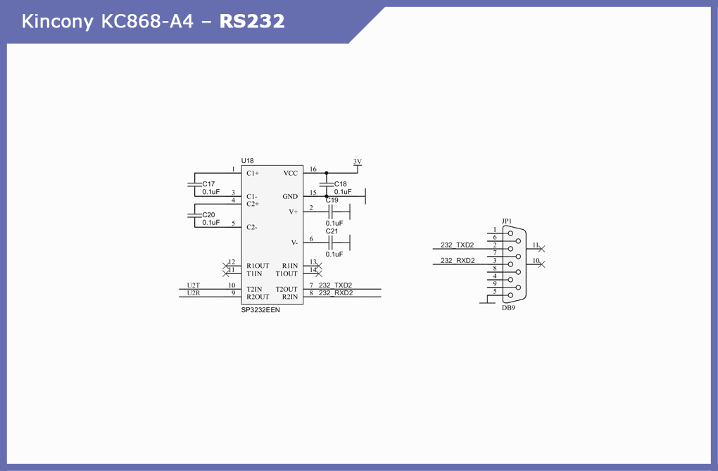 kc868-a4 rs232 circuit