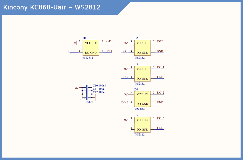 esp32 ws2812 circuit