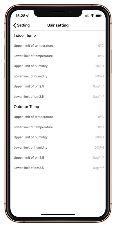 ethernet temperature humidity sensor app