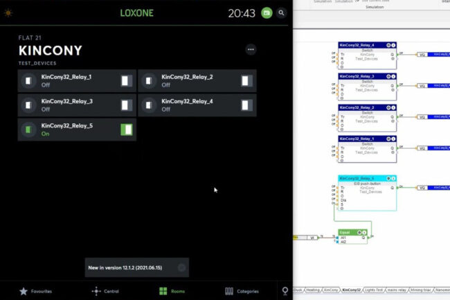 loxone-kincony loxone extension relay