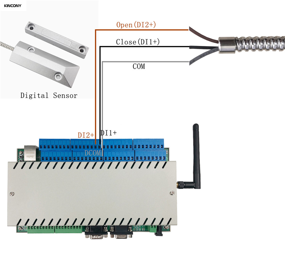 How to use door sensor Smart Home Automation KinCony